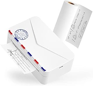 Phomemo Mini Printer M03AS 80mm Portable Mini Pocket Printer Inkless Thermal Printer Bluetooth 304dpi 15/53/80mm Print Width,Compatible with Android & IOS,for Images,Journal,Study Note,Stickers