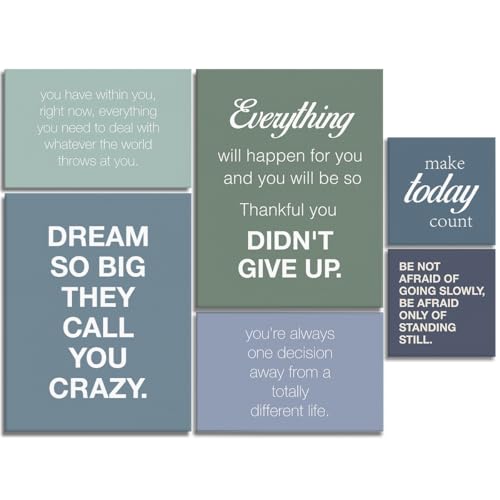 YEOION Inspirational Canvas Wall Art for Office,Motivational Quotes Canvas Wall