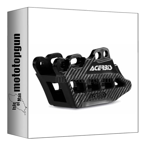 Guía de cadena Acerbis negra que evita descarrilamientos en tu Honda CRF 450 RX