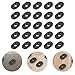 PRETYZOOM 25pcs Slide-in T-Slot Nuts Black Zinc-Plated 1/4-20 Threaded Simple Nut Blocks for Extruded Metal Hardware Fasteners in Industrial and DIY Projects