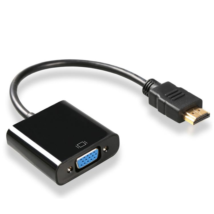ZioxHDMI to VGA Adapter with Full HD 1080p @ 60Hz Native Resolution, Gold Plated connectors, Plug Play Usage, Strong and Durable Build Quality