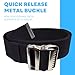LiftAid Transfer and Gait Belt 60 Inch with Metal Buckle and Loop - Walking, Standing and Transfer Assist Aid for Seniors, Elderly Patients, Caregiver, Nurse, Therapist (Black)