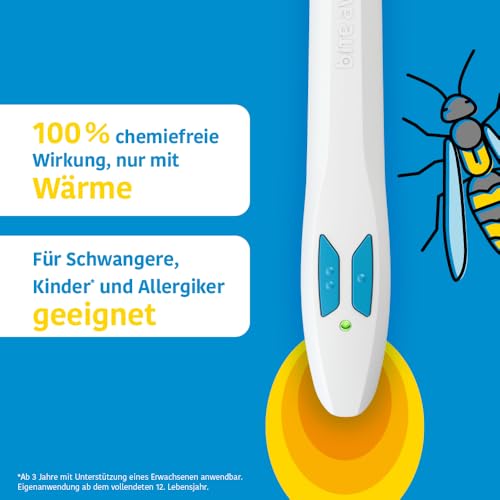 bite away Two, der original Stichheiler, der elektronische Insektenstichheiler für die schnelle Behandlung von Mückenstichen, Hitzestift, bis zu 300 Anwendungen. Ersetzt Nicht den Mückenschutz