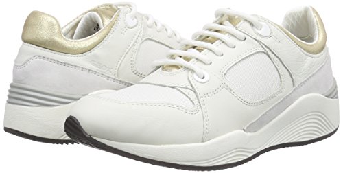 Geox D Omaya A, Scarpe Low-Top Donna, Bianco (off