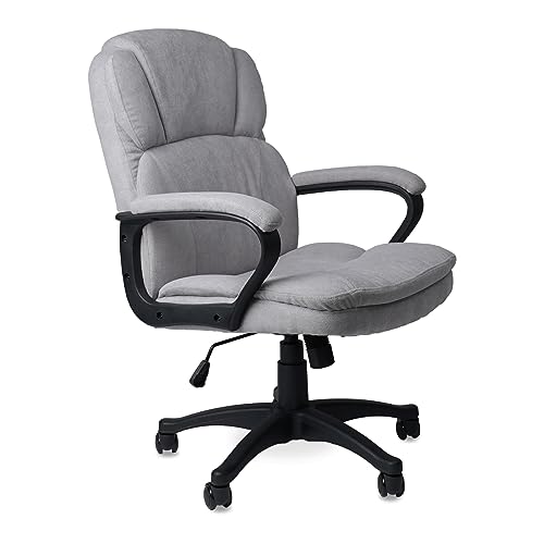 CLATINA Ergonomic Executive Cloth Office Chair, Fabric Desk Chair...