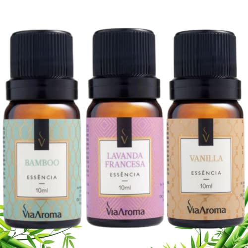 Kit 3 Essências Via Aroma Para Aromatizador Difusor Elétrico 10ml...