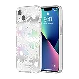 kate spade new york Protective Hardshell Case for iPhone 13 Mini - Daisy Iridescent Foil