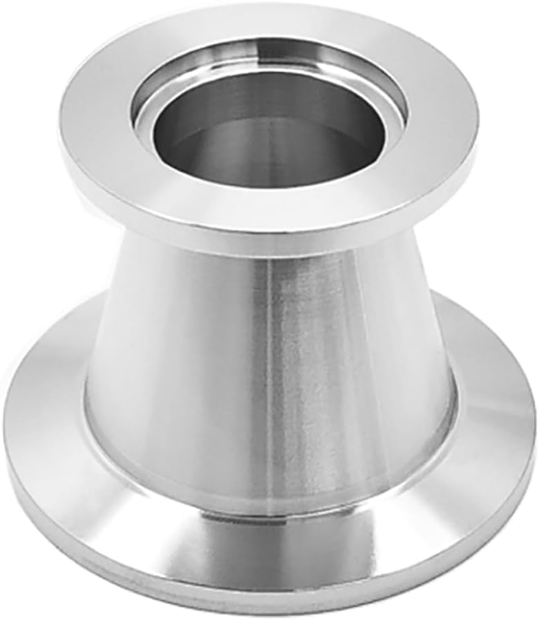 Vacuum Conical Reducer KF-25 to KF-50 (NW-25 to NW-50), Vacuum Fitting, 304 Stainless Steel, Flange Adapter (KF50-KF25)