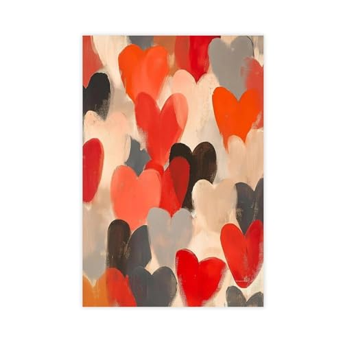 Poster abstrait en toile idée cadeau élégante pour une crémaillère