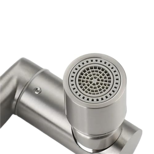 Robinet mural pliable en acier inoxydable | Mitigeur eau chaude/froide pivotant 360