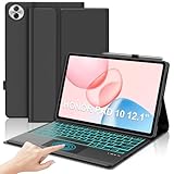 Étui clavier pour HONOR Pad 10 12.1 - l'étui clavier pour HONOR Pad 10 12.1 est doté d'une batterie rechargeable intégrée, une batterie lithium-ion de première qualité, qui assure au moins 80 heures de fonctionnement continu et 90 jours d'autonomie en veille à pleine charge (RAPPEL : chargez le clavier pendant environ 3 à 4 heures avant la première utilisation).