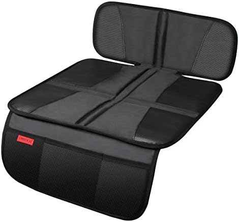 Car Seat Protector - Children Seat Protection Mat - Car Seat Protector for Baby Child Car Seats - Auto Seat Cover Mat for Under Carseat with Thickest Padding to Protect Leather & Fabric Upholstery