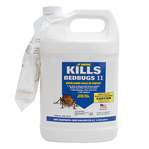 Kills Bedbugs II Spray, Water Base, Gallon with Sprayer – Professional-Grade Bed Bug Treatment – Water-Based Formula Safe for Mattresses, Furniture & Upholstery – Fast-Acting, Easy Application Kills Bedbugs II Spray, Water Base, Gallon with Sprayer – Professional-Grade Bed Bug Treatment – Water-Based Formula Safe for Mattresses, Furniture & Upholstery – Fast-Acting, Easy Application