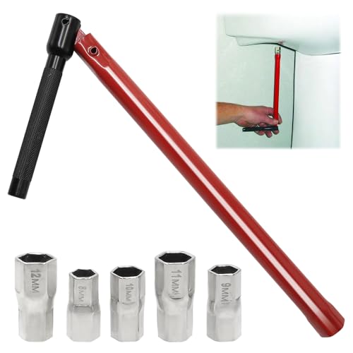 GYSRXS 13MM Llave para Grifos Llave Tuerca Grifo con Herramienta de Instalación de Grifos 8-12MM Llave Ajustable Utilizado para Baño,Cocina,Instalación de Grifos