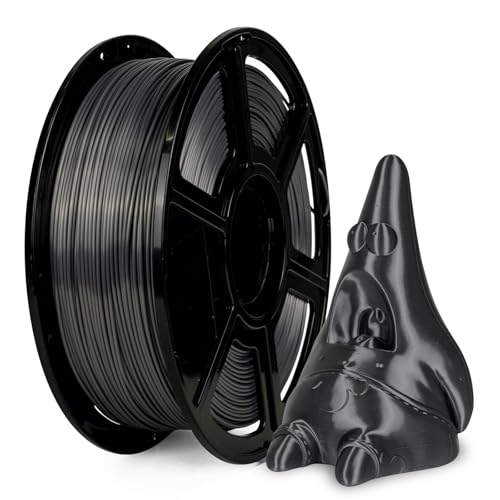 Flashforge PLA Silk 1.75mm 3D Printer Filaments Silk PLA (Metal Grey, 1kg)