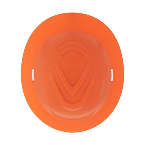 Msa 10215842 V-Gard C1 Non-Vented Hi-Viz Orange Full Brim With Reflectir Cooling Thermal Barrier And Fas-Trac Iii Suspension - Uses Highly Innovative Cooling Features To Help Alleviate Heat Stress #TOP5