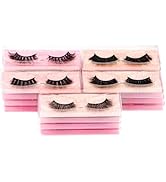VAYATOR 10 Pairs False Eyelashes Extensions Wispy Fluffy Lash Extensions Reusable False Eyelashes...