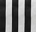 Polycotton Fabric Printed LARGE STRIPES BLACK WHITE / 60" Wide / Sold by the Yard
