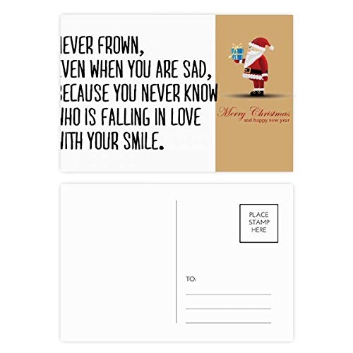 Cartes postales Poetry Père Noël lot de 20 pour envoyer vos vœux de Noël facilement à toute la famille