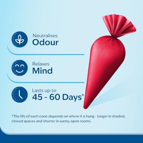 Image of CamPure Camphor Cone (Rose) Pack Of 2-100% Organic | Air Freshener for Car, Wardrobe, Office Cabin's, Drawers, Travel Bag & Bathroom