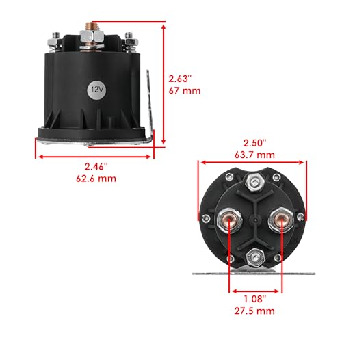 Caltric K7811-62260 Srarter Solenoid Relay Compatible con Kubota RTV-XG850 RTV-XG850WG RTV-XG850S miniatura 2