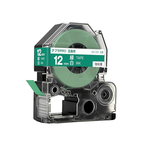 �L���O�W���p �e�v�� PRO SD12G 12mm �΃e�[�v ������ ���S�� �P�i �݊��e�[�v �e�v��PRO�p �e�[�v�J�[�g���b�W