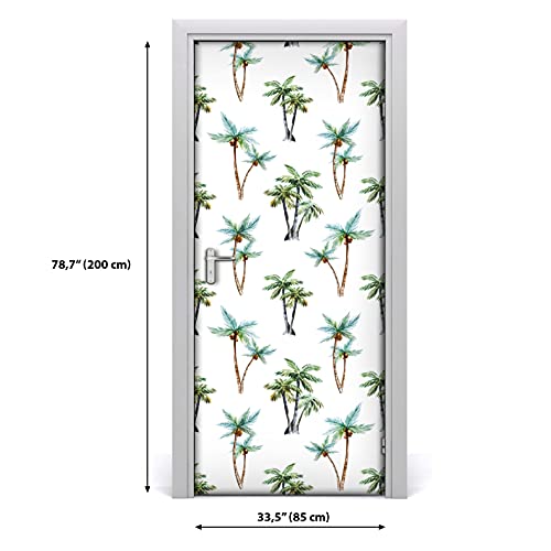 Papel pintado para puertas autoadhesivo 85x200 cm mural lavable extraíble 3