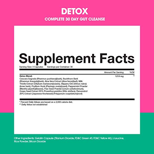 Obvi Detox, Flush Out and Eliminate Toxins, Support Weight Loss, Cleanse Colon, Packed with Antioxidants, Support Liver Health, Reduce Bloating, Soothe Stomach Pain, All Natural (30 Servings) - Image 3