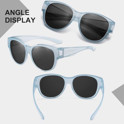 Image of HAOLOTA Fit Over Glasses Sunglasses for Women Polarized