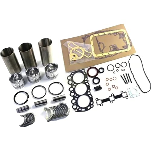 L3E Engine Overhaul Rebuild Kit with Valve Kit for Mitsubishi L3E L3E-61SDH L3E-61TG L3E-W262KL Engine for Volvo EC15 Excavator Engine Rebuild Kit