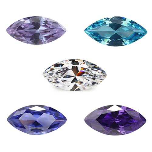 Tanzanite synthétique et zircone marquise 5A pour remplacer une pierre perdue