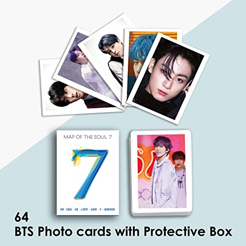 BTS Albums Map Of The Soul Photocard (Set of 64) Premium Photocards, Merch For Journal Supplies, Scrapbooking, Collection (Size – 4 inch × 3 inch)