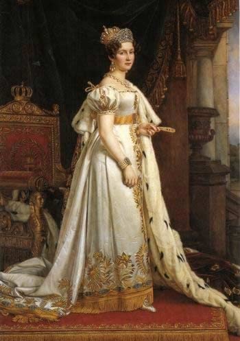 SERENDIPITP canvas affischer väggkonst ingen ram bilder 50 x 70 cm porträtt av Therese Queen of Bayern Joseph Karl Stieler