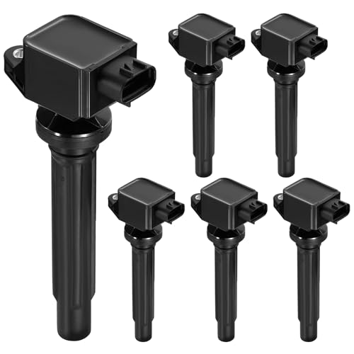 Image of 6-Pack UF562 Ignition Coils Compatible with Suzuki SX4 SX4 SX-4 Hatchback Sedan 2007 2008 2009 2.0L L4, Compatible with Suzuki Grand Vitara 2006-2008 2.7L V6 - Replaces 5C1785 3340065J00