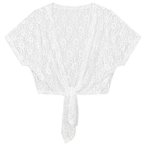 Freebily Bolero Donna Elegante Cerimonia Cardigan