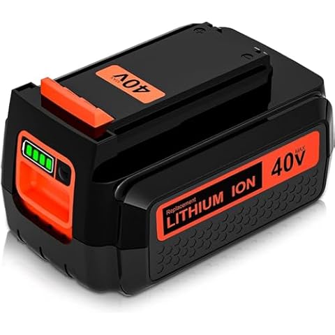 40 Volt 3.0Ah LBX2040 Battery Replacement for Black and Decker 40V Battery Lithium Compatible with Black and Decker Lithium Battery LBX2040 LBXR36 LBXR2036 LST540 LCS1240 LBX1540 Power Tools(Yellow) Cover