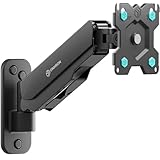 ONKRON Monitor Wall Mount for 13-34 Inch Screens, Single Monitor Arm up to 8 kg, Screen Mount VESA 75x75 & VESA 100x100, Gas Spring Small TV Bracket, Screen Arm Tilt Swivel Rotation Black G120-B
