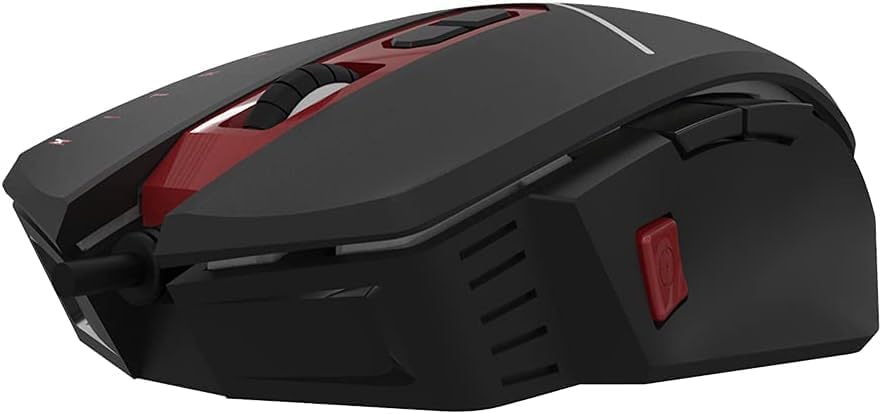 Side view of Acer Nitro Gaming Mouse II highlighting the burst fire button