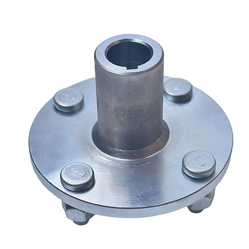 Image of 4 inch x 4 inch Go-Kart Live Axle Hub with 1 inch to 3 /4 inch Step-Down - 1 /4 inch Keyed Shaft, 8 Inch Rear Front Wheel, x4 Lug Set Kit(1PCS)
