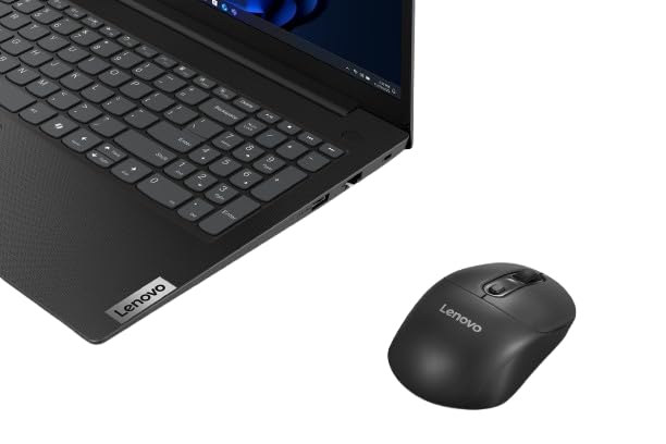 Image of Lenovo USB-A Wireless Mouse, Reliable Wireless connectivity, Upto 12 Months Battery Life, DPI Upto 1600, Durable Upto 10 Million clicks, Smooth & Precise Tracking, 0.057Kg, 4Y51U02457, 1Y Warranty