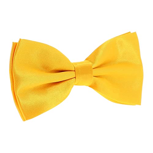 cravateSlim Noeud Papillon Jaune Orange - Noeud Papillon Homme Couleur Uni - Accessoire Chemise et Costume - Mariage, Cérémonie