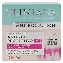 CLINIANS | Trattamento Antiage Protettivo, Antipollution, Dermatologicamente Testato, Made in Italy, 50 ml
