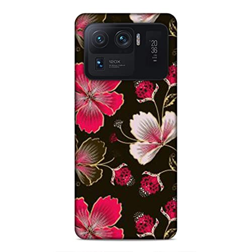 Image of Printed Mobile Back Hard Case Cover for Xiaomi Redmi 11 Ultra | Flowers, Floral, Pink Flowers, Leaves-2198