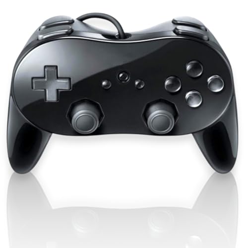 【新品】純正 Wii U プロコントローラー ブラック 充電ケーブル カバー付き 新品】純正 Wii U プロコントローラー ブラック 充電ケーブル