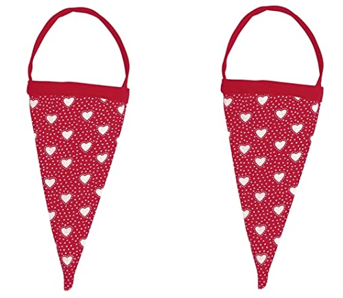 GreenGate Cornet Spitztüten Penny red Anhänger rot weiß Herzen 2...