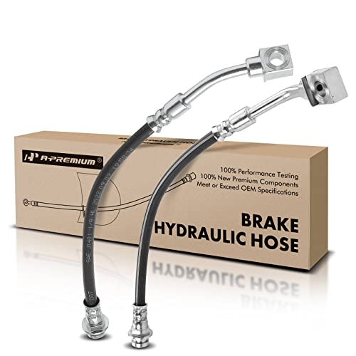 A-Premium Rear Side Brake Hydraulic Hose Compatible with Select Buick, Chevrolet, Pontiac and Saturn Models - Terraza/Relay 2005-2007, Uplander 05-09, Montana - Replace# 15899075, 15899076 (Pack of 2)