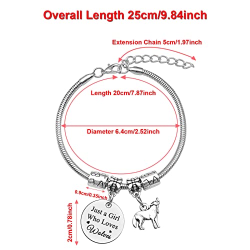 Animal Lover Gift Bracelet for Women Christmas Birthday Gift Ducks Dragon Koala Wolf Cow Gift for Girl Cow Bracelet Cow Lover Gift Equestrian Gift for Horse Lover Horses Jewelry Gift Wolf Lover Gift4