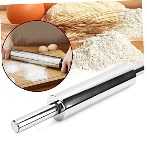 Rodillo de cocina, rodillo de cocina, rodillo de acero inoxidable, rodillo de masa para hornear, rodillo de masa, rodillo antiadherente, herramientas para hornear de acero inoxidable, rodillo de ama
