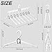 H&W 8Pcs Plastic Clothes Hangers with Clips and 1Pcs Closet Organizers and Storage,Foldable Coat Hangers Heavy Duty,Sturdy Collapsible Clothes Hanger Organizer with 8 Holes for Travel Closet