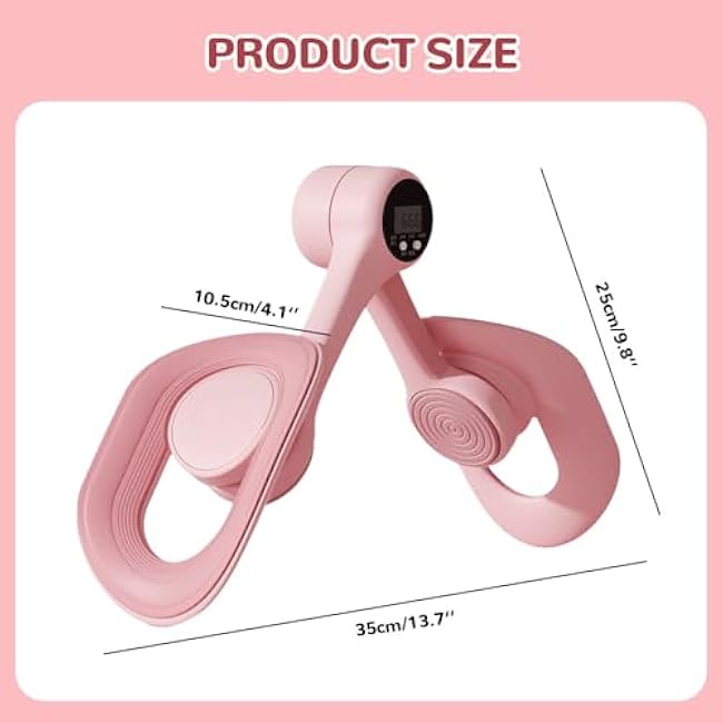 2025 Upgraded Pelvic Floor Trainer, 360¡ãRotation Thigh Master Hip Exerciser, Kegel Trainer Pelvic Floor Trainer for Postpartum Rehabilitation, Exercise Products for Women Tightening (Pink,1pcs)